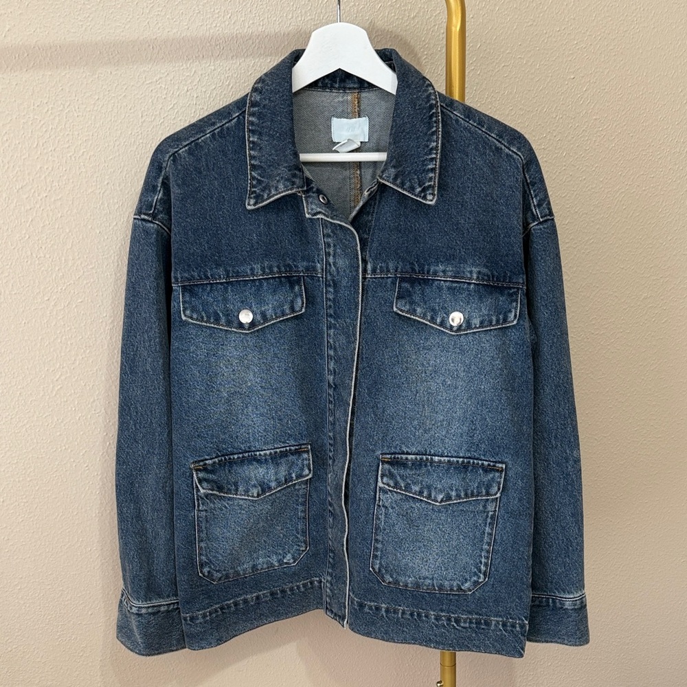 H&M Dark Blue Denim Jacket